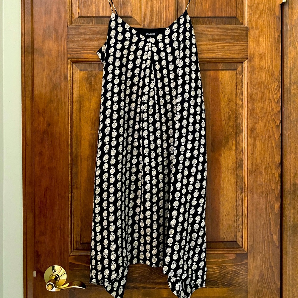 Madewell Black Floral Dress - Size Small
